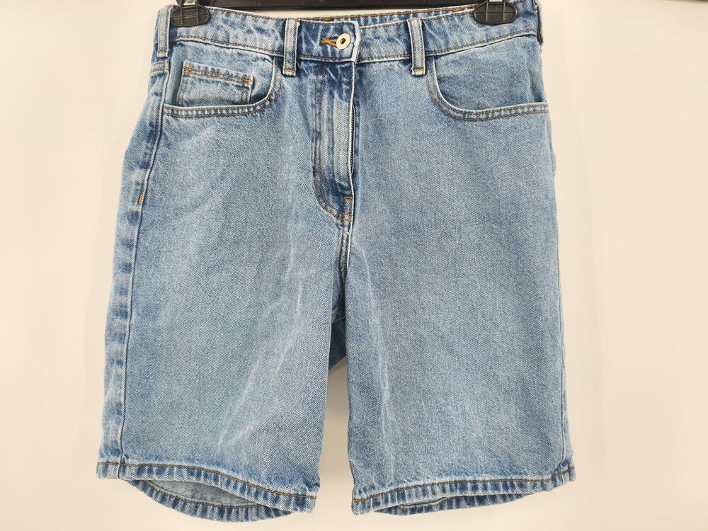 COLLUSION Bermuda Shorts Womens 6 Blue Denim 5-Pocket Casual Relaxed Fit 9in